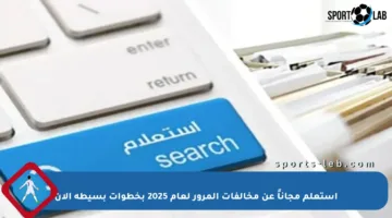 استعلم مجاناً عن مخالفات المرور لعام 2025 بخطوات بسيطة الآن